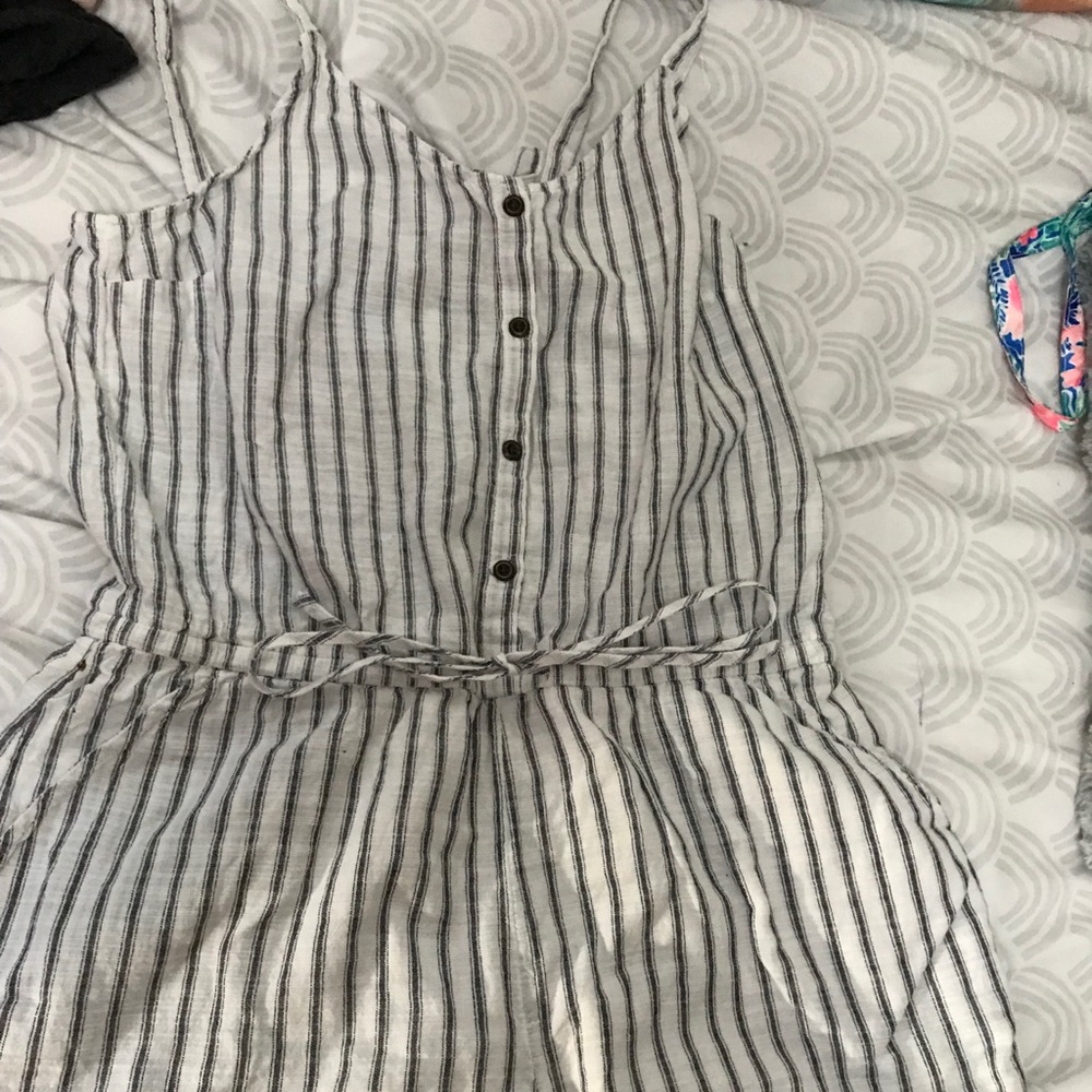 striped romper